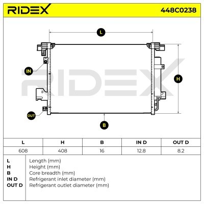 A/C condenser 448C0238 - photo 5