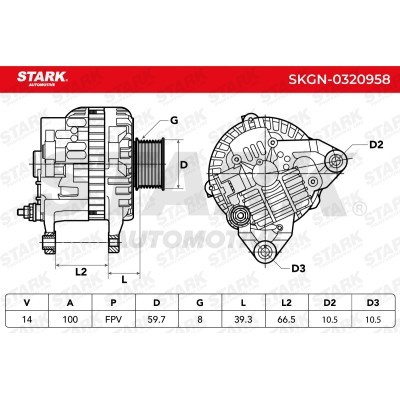 Alternator Stark SKGN-0320958 SKGN-0320958 - photo 7