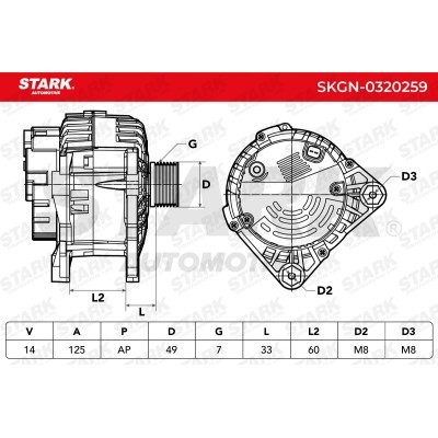 Alternator Stark SKGN-0320259 SKGN-0320259 - photo 7