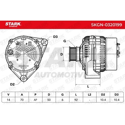 Alternator Stark SKGN-0320199 SKGN-0320199 - photo 6