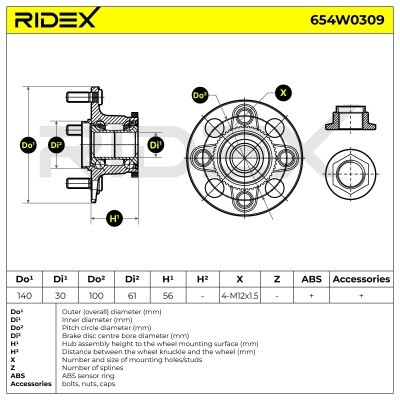 Wheel Bearing RIDEX 654W0309 654W0309 - photo 5