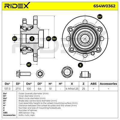 Wheel Bearing RIDEX 654W0362 654W0362 - photo 6