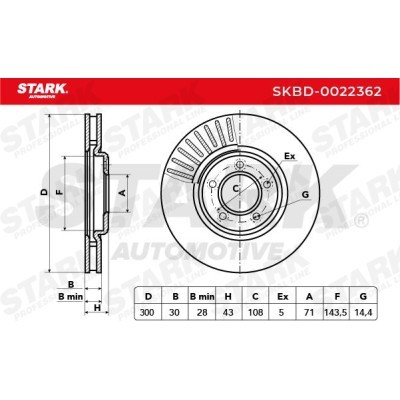 Brake Disc Stark SKBD-0022362 SKBD-0022362 - photo 5