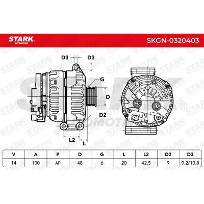 Alternator Stark SKGN-0320403 SKGN-0320403 - photo 6