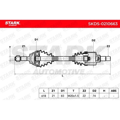 Drive Shaft Stark SKDS-0210663 SKDS-0210663 - photo 3