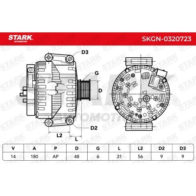 Alternator Stark SKGN-0320723 SKGN-0320723 - photo 5