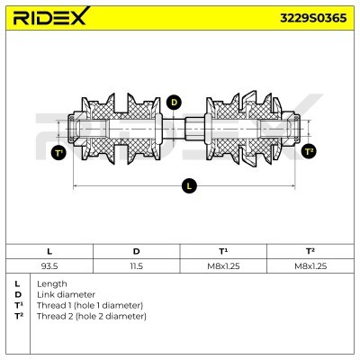 Stabilizer Link RIDEX 3229S0365 3229S0365 - photo 5