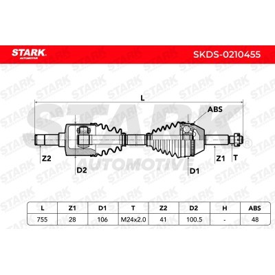 Drive Shaft Stark SKDS-0210455 SKDS-0210455 - photo 7