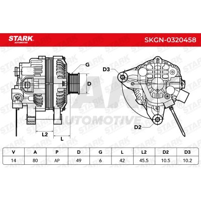 Alternator Stark SKGN-0320458 SKGN-0320458 - photo 7