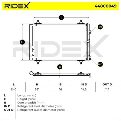 A/C condenser 448C0049 - photo 6