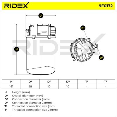 Fuel Filter RIDEX 9F0172 9F0172 - photo 6