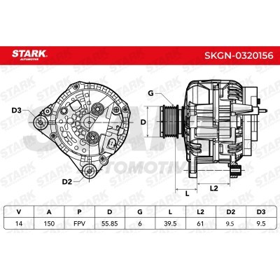 Alternator Stark SKGN-0320156 SKGN-0320156 - photo 7