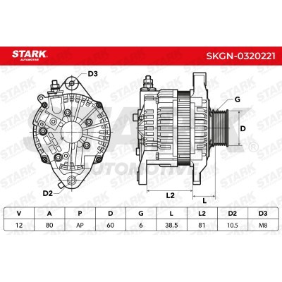 Alternator Stark SKGN-0320221 SKGN-0320221 - photo 8