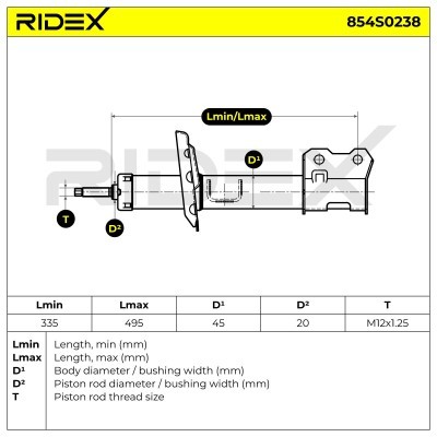 Shock Absorber RIDEX 854S0238 854S0238 - photo 9