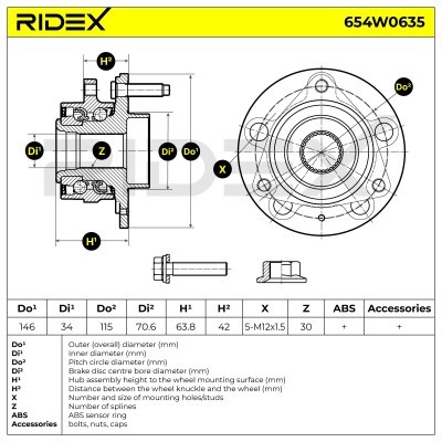 Wheel Bearing RIDEX 654W0635 654W0635 - photo 5