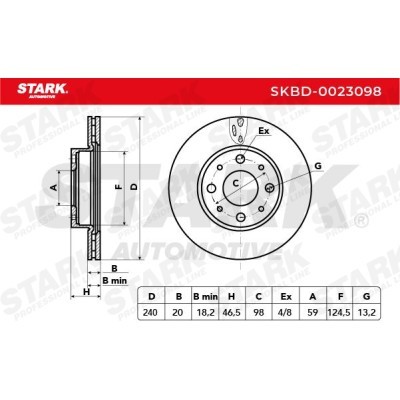 Brake Disc Stark SKBD-0023098 SKBD-0023098 - photo 5