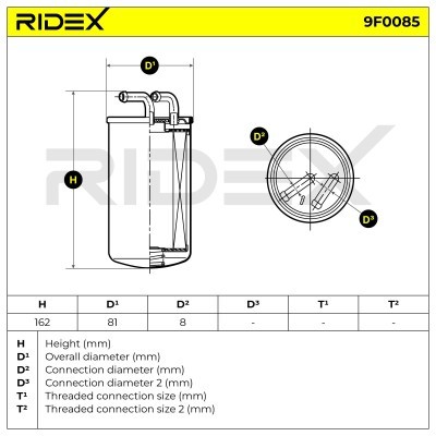 Fuel Filter RIDEX 9F0085 9F0085 - photo 6