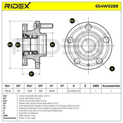 Wheel Bearing RIDEX 654W0288 654W0288 - photo 5