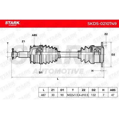 Drive Shaft Stark SKDS-0210749 SKDS-0210749 - photo 7