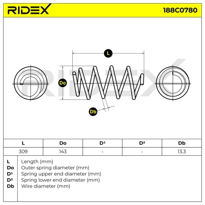 Suspension Spring RIDEX 188C0780 188C0780 - photo 4