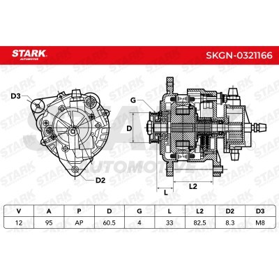 Alternator Stark SKGN-0321166 SKGN-0321166 - photo 7
