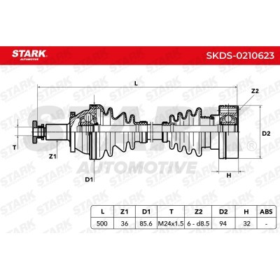 Drive Shaft Stark SKDS-0210623 SKDS-0210623 - photo 6