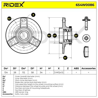 Wheel Bearing RIDEX 654W0086 654W0086 - photo 7