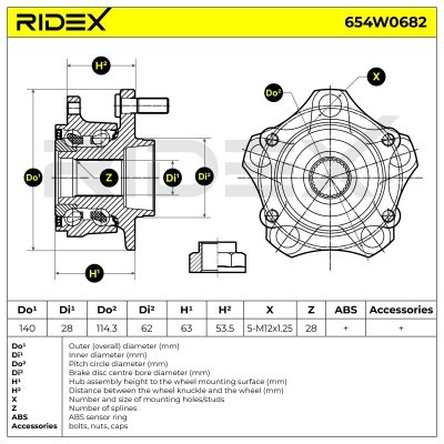 Wheel Bearing RIDEX 654W0682 654W0682 - photo 6
