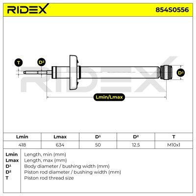 Shock Absorber RIDEX 854S0556 854S0556 - photo 9