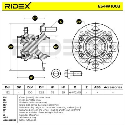 Wheel Bearing RIDEX 654W1003 654W1003 - photo 6