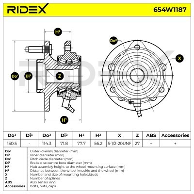 Wheel Bearing RIDEX 654W1187 654W1187 - photo 6