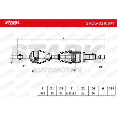 Drive Shaft Stark SKDS-0210677 SKDS-0210677 - photo 7