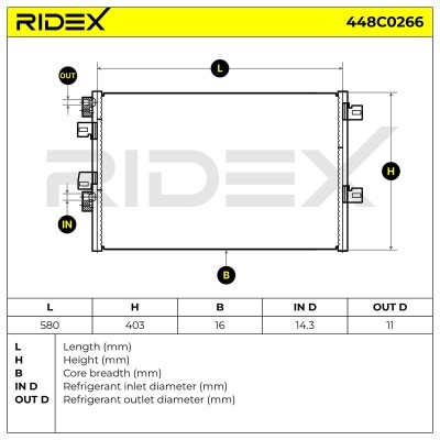 A/C condenser 448C0266 - photo 5