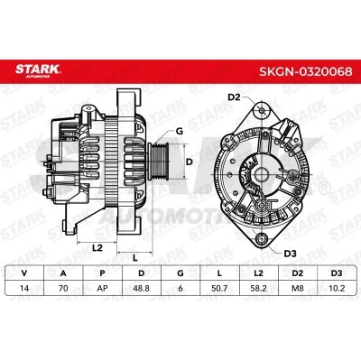 Alternator Stark SKGN-0320068 SKGN-0320068 - photo 7