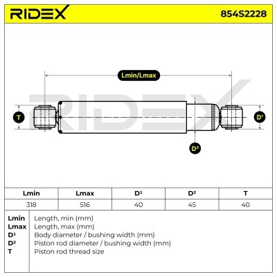 Shock Absorber RIDEX 854S2228 854S2228 - photo 13