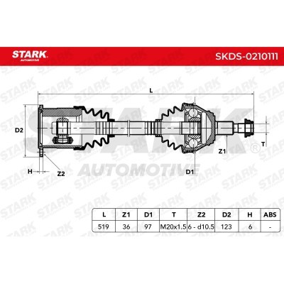 Drive Shaft Stark SKDS-0210111 SKDS-0210111 - photo 8