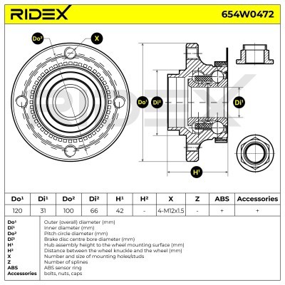 Wheel Bearing RIDEX 654W0472 654W0472 - photo 5