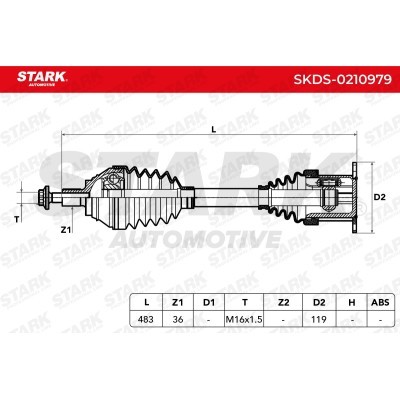 Drive Shaft Stark SKDS-0210979 SKDS-0210979 - photo 8