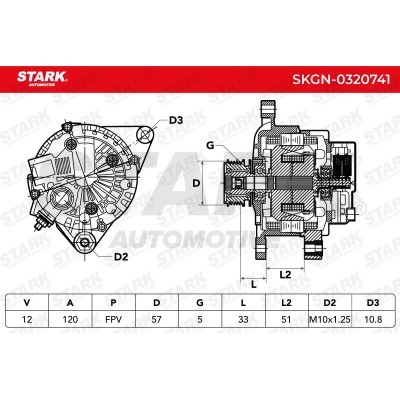 Alternator Stark SKGN-0320741 SKGN-0320741 - photo 7