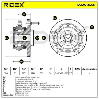 Wheel Bearing RIDEX 654W0456 654W0456 - photo 5