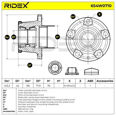 Wheel Bearing RIDEX 654W0710 654W0710 - photo 7