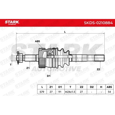 Drive Shaft Stark SKDS-0210884 SKDS-0210884 - photo 8