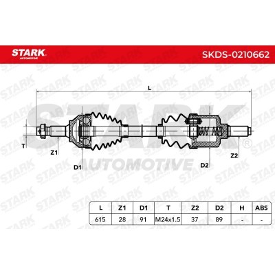 Drive Shaft Stark SKDS-0210662 SKDS-0210662 - photo 12