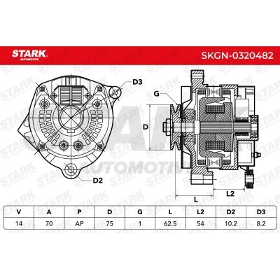 Alternator Stark SKGN-0320482 SKGN-0320482 - photo 5