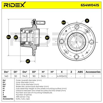 Wheel Bearing RIDEX 654W0415 654W0415 - photo 7