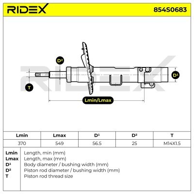 Shock Absorber RIDEX 854S0683 854S0683 - photo 9