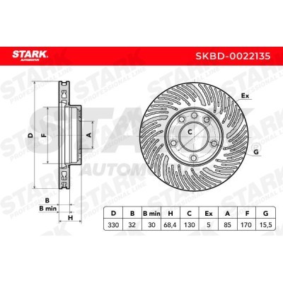 Brake Disc Stark SKBD-0022135 SKBD-0022135 - photo 4