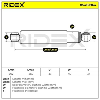 Shock Absorber RIDEX 854S1964 854S1964 - photo 5