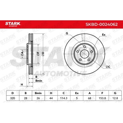 Brake Disc Stark SKBD-0024062 SKBD-0024062 - photo 8