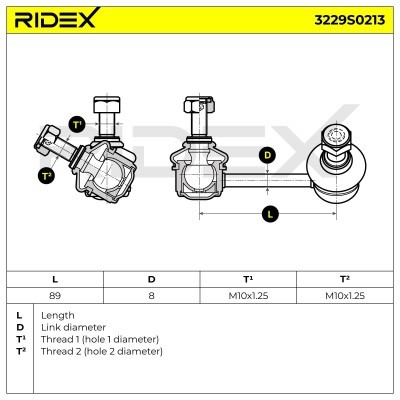 Stabilizer Link RIDEX 3229S0213 3229S0213 - photo 7